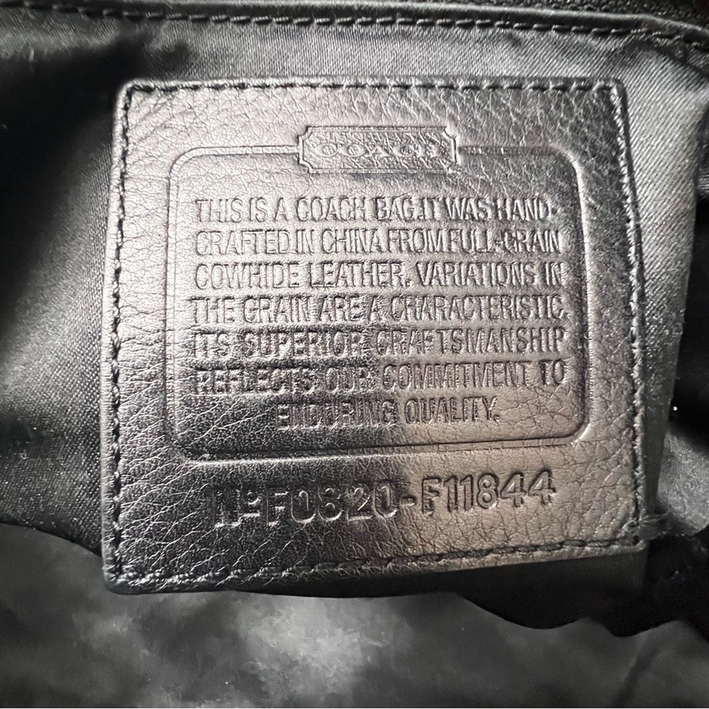 Coach F11844 Women's Black Leather SoHo Shoulder Bag - Picture 6 of 10